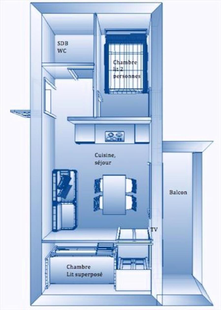 Residence La Croix Du Sud - 2 Pieces Cabine 4 Personnes 2 Expose Ouest Mae-2474 Valloire Luaran gambar